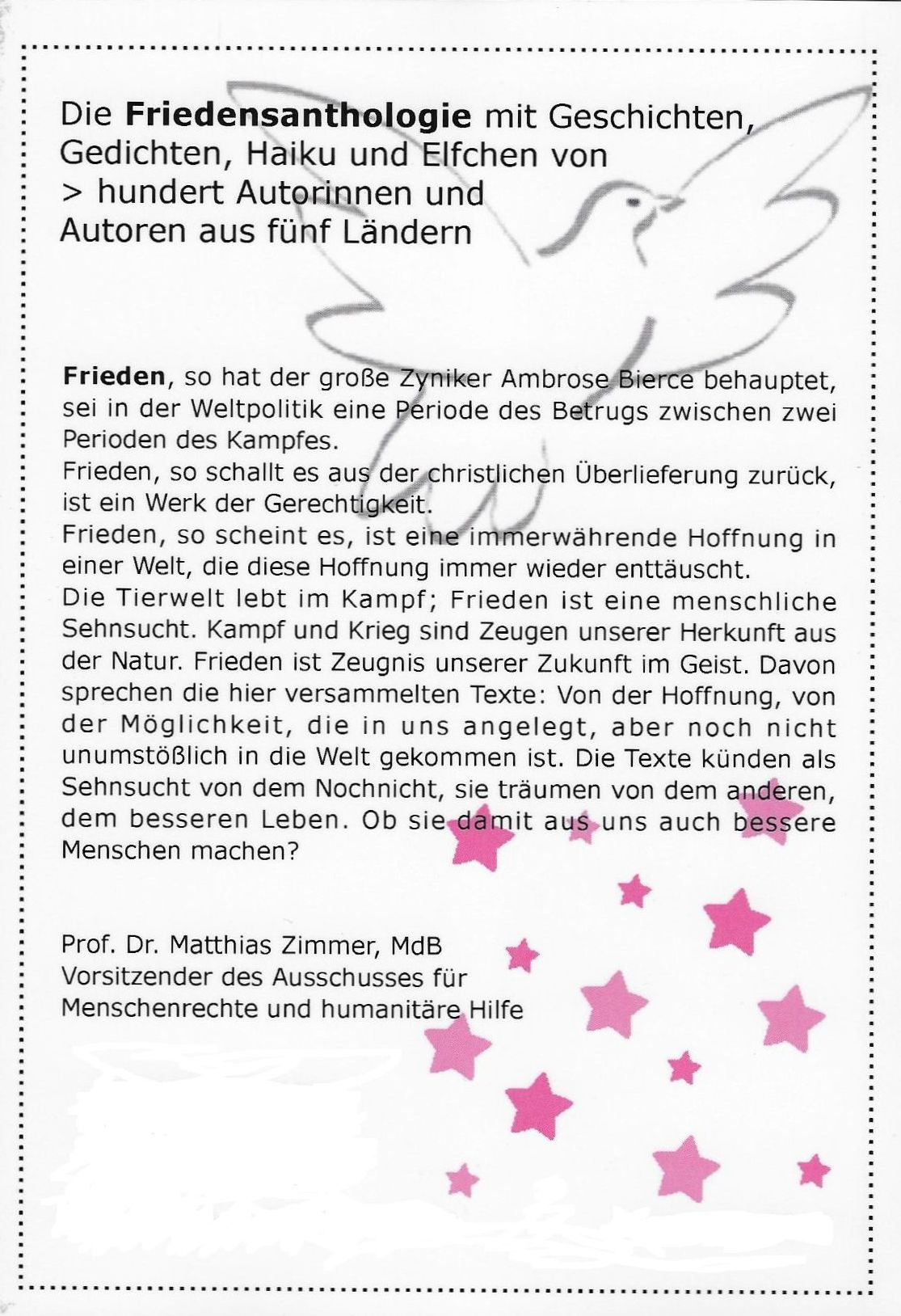 Herzbuch Frieden Backside